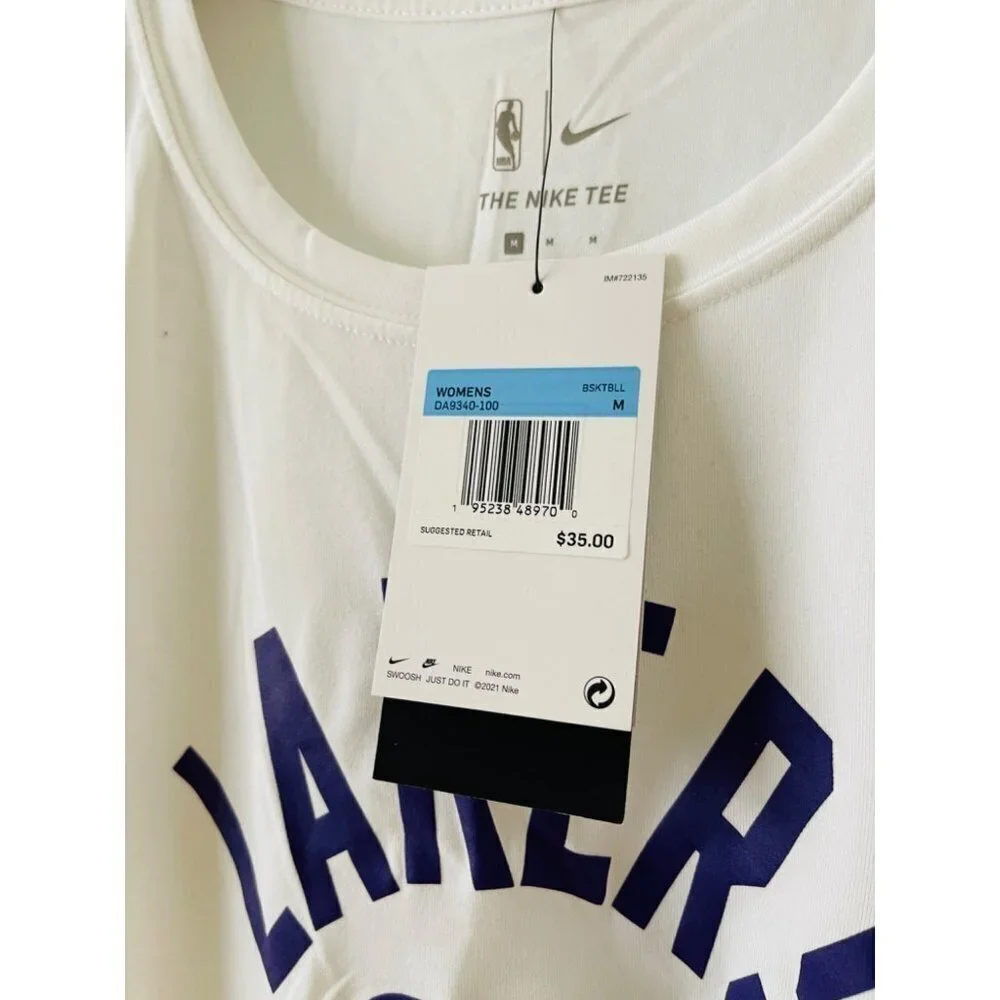 NWT Nike Lakers NBA Ladies Top Sz M